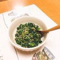 みともり's cooksnap of when they made 簡単❤かぶの葉とシラスのにんにく炒め.