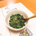 みともり's cooksnap of when they made 簡単❤かぶの葉とシラスのにんにく炒め.