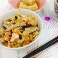 Tonochin's cooksnap of when they made 鮭ときのこの味噌バター炊き込みご飯.