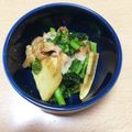 あおたまだんご's cooksnap of when they made 春野菜（菜花・筍）と豚肉のオイスター炒め.