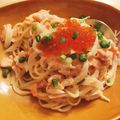 さゆさゆ３６'s cooksnap of when they made アンチョビが隠し味！鮭のクリームパスタ♡.