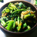 Yuuya_mama's cooksnap of when they made かき菜と油揚げの炒め煮！.