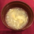 豆とオリーブ's cooksnap of when they made 【減量中】鶏ハムの湯で汁で★簡単かき玉汁.