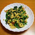 55才のおじさん's cooksnap of when they made 超簡単☆お弁当にも！ほうれん草ちくわ炒め.