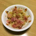 take♪aki♪'s cooksnap of when they made じゃがいもとベーコンと玉ねぎの温サラダ.