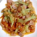 umikazehos's cooksnap of when they made カリフラワーとトマトの炒め物.