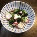 momo1376's cooksnap of when they made 夏に！きゅうりタコわかめの梅肉酢の物.
