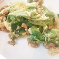 えびえり's cooksnap of when they made 簡単！レタスと納豆とチーズの卵炒め.