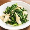YUKIKI☆'s cooksnap of when they made 春菊と胸肉のわさびドレのサラダ.