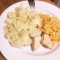 55atom's cooksnap of when they made 鶏肉バター焼き&甘うまキャベツ.