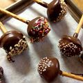 海天藍's cooksnap of when they made 超簡単！バレンタインにロリポップチョコ！.