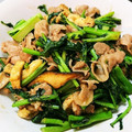 ILBER's cooksnap of when they made のらぼう菜の炒め物.
