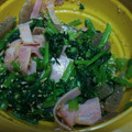 あゆたっくん's cooksnap of when they made 簡単和え物♪ハムと小松菜とコンニャク.