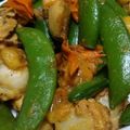 ごめちゃぼ's cooksnap of when they made 簡単☆スナップエンドウと帆立ガーリック♪.