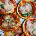 ayamamam's cooksnap of when they made 餃子の皮でおつまみピザ.