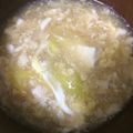 ぷうちゃんちゃん's cooksnap of when they made ふわふわふわ～な豆腐と卵のほっこりスープ.