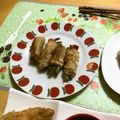 komutatata's cooksnap of when they made 豚しそ巻き♪.