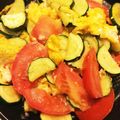 ぴくしーの台所's cooksnap of when they made 朝ごはんに♡トマトとズッキーニの卵炒め.