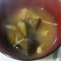 オアシス☆彡's cooksnap of when they made えのきと茄子の☆味噌汁.
