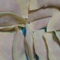 ATOM☆彡's cooksnap of when they made 包丁要らずで簡単時短ひだ無しもやし餃子！.