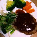 クック6X7EUN☆'s cooksnap of when they made 簡単デミグラスソース煮込みハンバーグ.