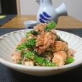 ダイナマイト漆黒's cooksnap of when they made 菜の花明太クリームチーズ和え.