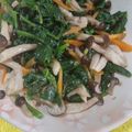 なな八's cooksnap of when they made レンチン☆ほうれん草としめじのおひたし.