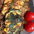 みーさり's cooksnap of when they made ほうれん草とコーンの洋風チヂミ.