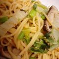 あんころマーガリン's cooksnap of when they made 白菜とエリンギの梅味噌パスタ.