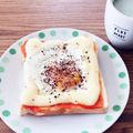 おともさあん's cooksnap of when they made 朝食ラピュタパン風エッグチーズトースト.