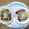 ayakaL7's cooksnap of when they made 南部せんべいのピザ♡.