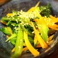 ちゃちゃまる26's cooksnap of when they made ツルムラサキとにんじんのナムル.