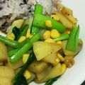 紅茶オレ's cooksnap of when they made じゃがいもと小松菜のバター醤油炒め.