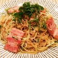 あーこ姐's cooksnap of when they made ブロックベーコンの和風おつまみパスタ☆.