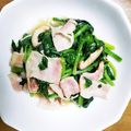 澄海☆彡's cooksnap of when they made 空芯菜とベーコンの炒め物.