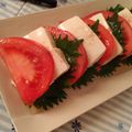 酵母菌のコロニー's cooksnap of when they made 大葉と塩豆腐とトマトのカプレーゼ.