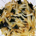 しぎあん's cooksnap of when they made 3分あれば！もやしと海苔のピリ辛ナムル.