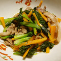 yako777's cooksnap of when they made 豚肉とタアサイの炒め物.