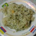 くーこぷ's cooksnap of when they made フライパンdeほうれん草とエビのピラフ。.