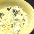☆Qro☆'s cooksnap of when they made 牛乳で簡単！ほうれん草のクリームパスタ.