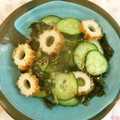 mmameco's cooksnap of when they made わかめときゅうりの和え物＋ちくわ♪.