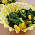 なおきんとん's cooksnap of when they made お弁当にも♪春菊とコーンのバター醤油炒め.