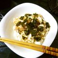 imajiro's cooksnap of when they made ご飯やないぞ。豆腐の海苔タラどんぶり.