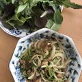 oda5yoko's cooksnap of when they made 豆苗、サバ缶、酢タマネギのサラダ？.