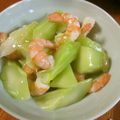 低カロ探検隊's cooksnap of when they made ブロッコリーの茎とエビの塩味炒め.
