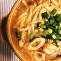 samantha01's cooksnap of when they made １人ランチに♪とろみもやし鍋焼きうどん.