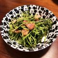ピグリング's cooksnap of when they made 豆苗とベーコン炒め.