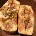 153m242's cooksnap of when they made 簡単･栃尾の油揚げ、ネギ生姜醤油焼き.