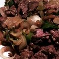 rairamama's cooksnap of when they made 厚切り！俺流の豚ハツのペッパーステーキ風.