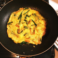 おか☆ほん's cooksnap of when they made 簡単！もちもち☆ニラもやしのチヂミ.